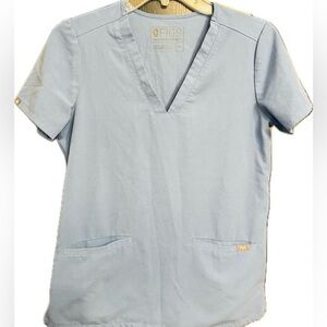 FIGS Technical Collection Women’s Scrub Top – Ceil Blue (XS)